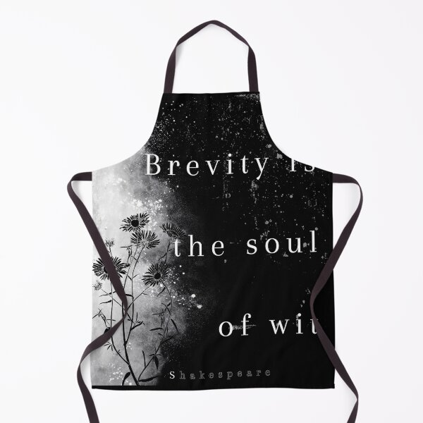 Item preview, Shakespeare's Brevity the soul of wit quote, flowers designed and sold by TheWriteHand.