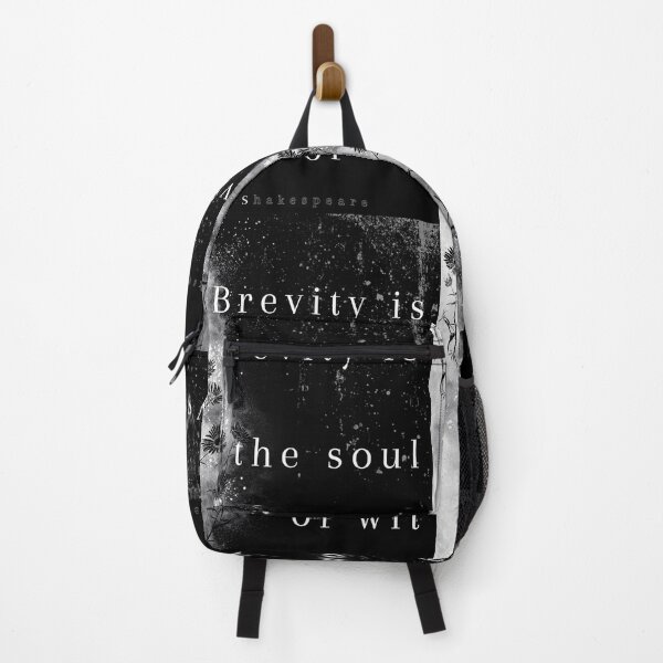 Item preview, Shakespeare's Brevity the soul of wit quote, flowers designed and sold by TheWriteHand.