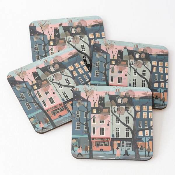 Item preview, Colorfull Cityscape Illustration designed and sold by nomiraclehere.
