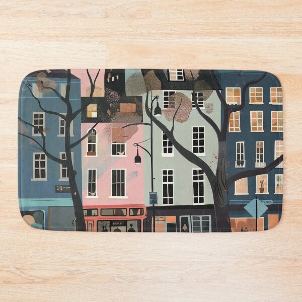 Item preview, Colorfull Cityscape Illustration designed and sold by nomiraclehere.