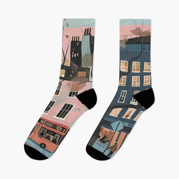 Item preview, Colorfull Cityscape Illustration designed and sold by nomiraclehere.