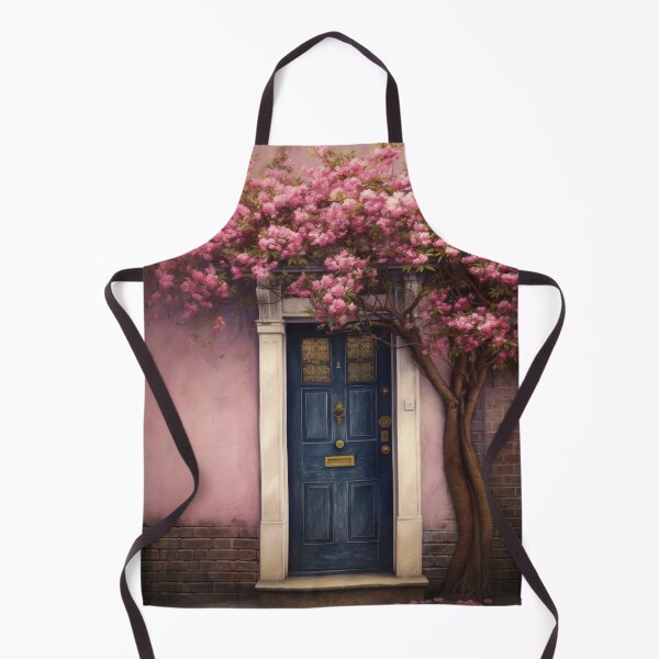 Item preview, Paris Door. Old Door. Vintage Door. Blue Door. Old Door and Blooming Tree designed and sold by maxa0109.