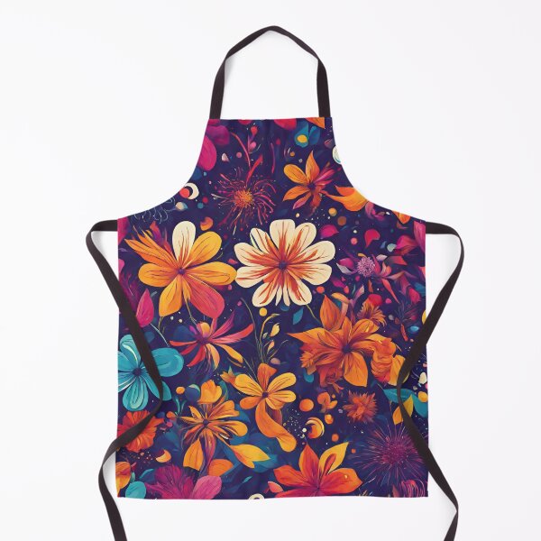 Item preview, Abstract colourful pattern, flower blooms designed and sold by NingningS.