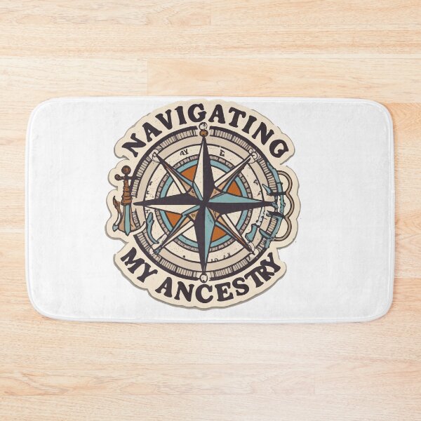 Item preview, Navigating My Ancestry Compass Rose designed and sold by NiftyWrx.