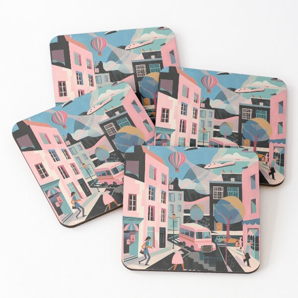 Item preview, Colorfull Cityscape Illustration designed and sold by nomiraclehere.