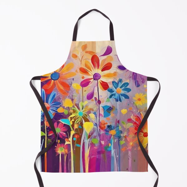 Item preview, A beautiful abstract pattern, Colourful flower blooms designed and sold by NingningS.