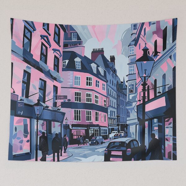 Item preview, Colorfull Cityscape Illustration designed and sold by nomiraclehere.