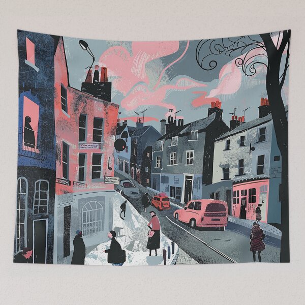 Item preview, Colorfull Cityscape Illustration designed and sold by nomiraclehere.