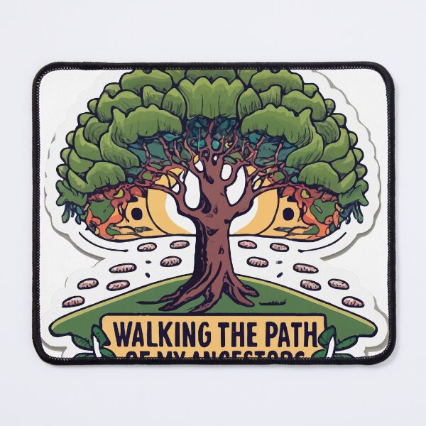 Item preview, Ancestral Path Tree Folk Art Design designed and sold by NiftyWrx.