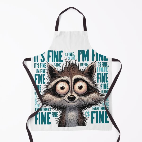 Item preview, Racoon Meme i'm fine its fine designed and sold by Designowner.