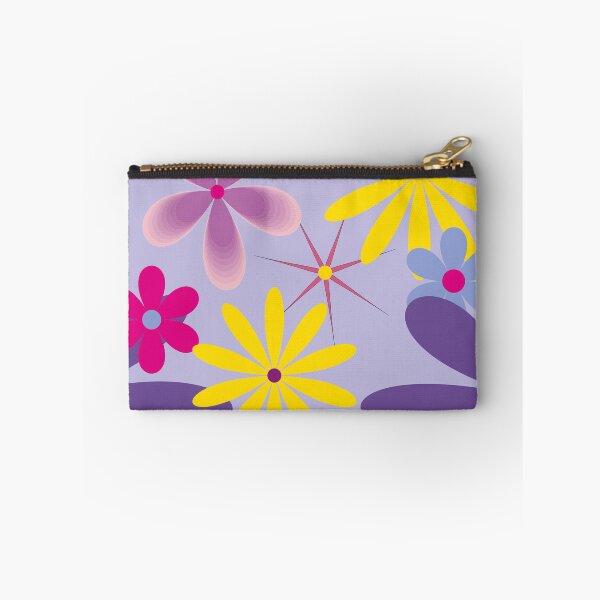 Item preview, Abstract Flowers Bright 2 on lilac designed and sold by Claire Cooper.