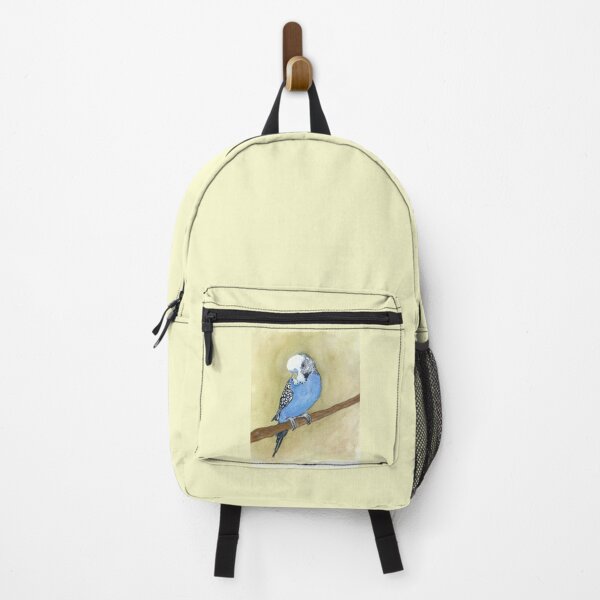 Item preview, Bluebird Bliss: A Cheerful Budgerigar's Serenade designed and sold by SueDeaconART.
