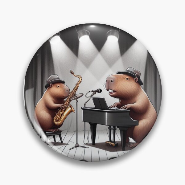 Item preview, Capybara the Adorable Jazz Pianist2 designed and sold by Capybara Art Lover.