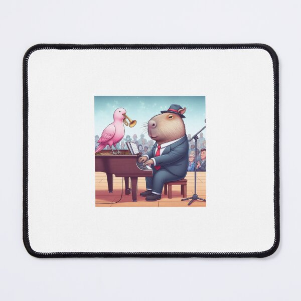 Item preview, Capybara the Adorable Jazz Pianist7 designed and sold by Capybara Art Lover.