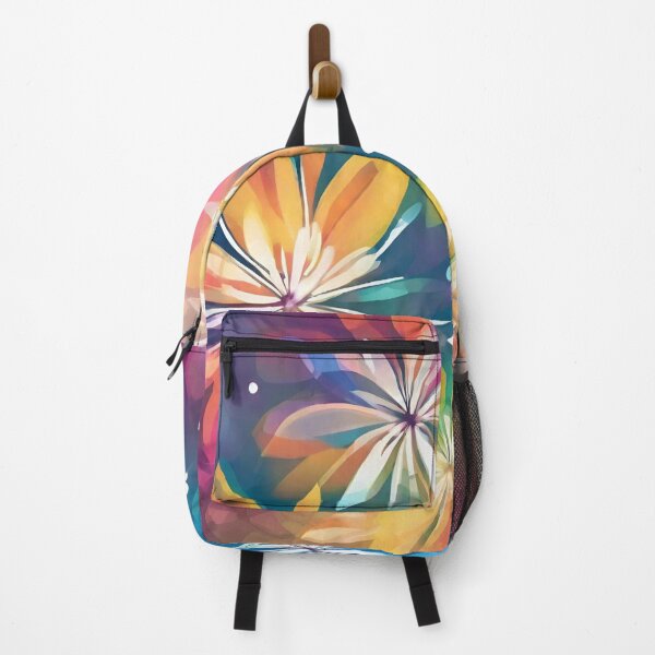 Item preview, Colourful flowers, abstract pattern designed and sold by NingningS.