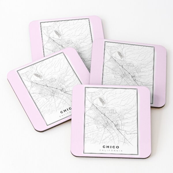 Item preview, Minimalist Chico Map designed and sold by Tamas Das.