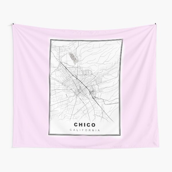 Item preview, Minimalist Chico Map designed and sold by Tamas Das.