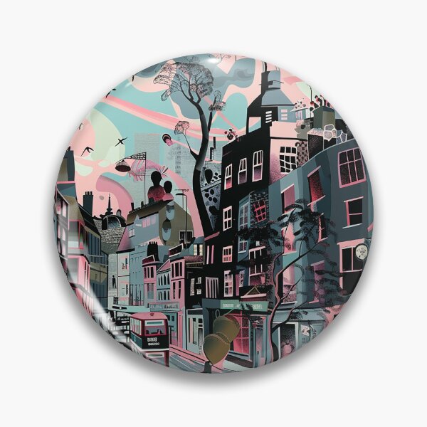 Item preview, Colorfull Cityscape Illustration designed and sold by nomiraclehere.
