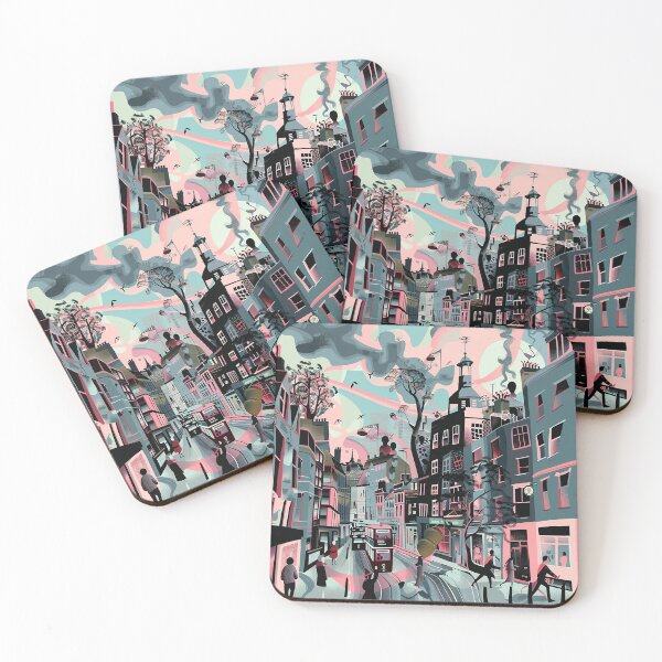 Item preview, Colorfull Cityscape Illustration designed and sold by nomiraclehere.