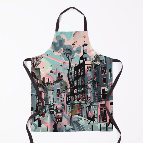 Item preview, Colorfull Cityscape Illustration designed and sold by nomiraclehere.