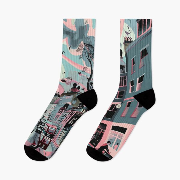 Item preview, Colorfull Cityscape Illustration designed and sold by nomiraclehere.