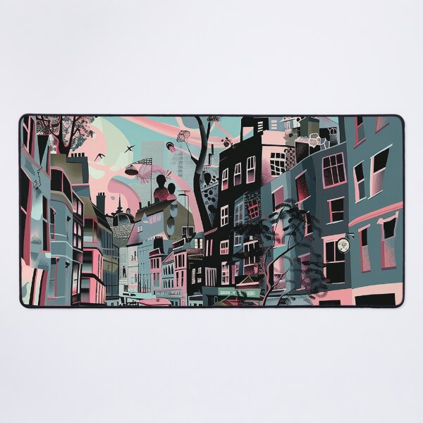 Item preview, Colorfull Cityscape Illustration designed and sold by nomiraclehere.