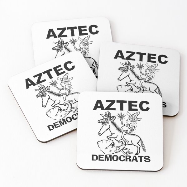 Item preview, AZTEC ~ DEMOCRATS ~ DONKEY TRAMPLING ELEPHANT ~ (V-4-51)  designed and sold by RodeoMalibu.