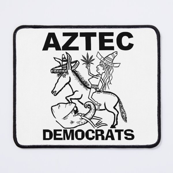 Item preview, AZTEC ~ DEMOCRATS ~ DONKEY TRAMPLING ELEPHANT ~ (V-4-51)  designed and sold by RodeoMalibu.