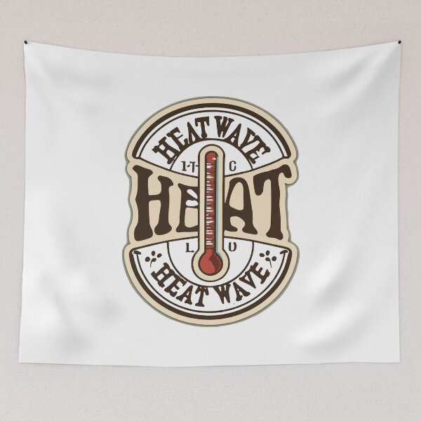 Item preview, Rustic Vintage Thermometer - Heat Wave Typography designed and sold by NiftyWrx.