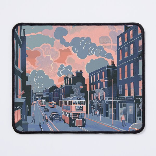Item preview, Colorfull Cityscape Illustration designed and sold by nomiraclehere.