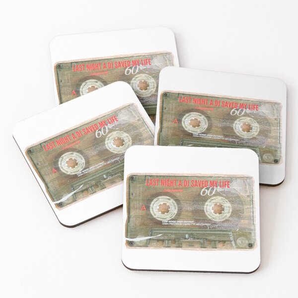 Item preview, Last night a dj saved my life cassette scrapbook sticker designed and sold by jckali.