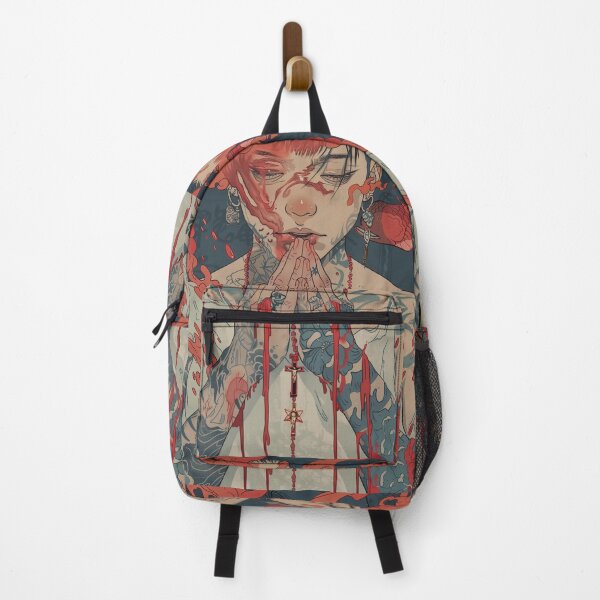 Item preview, Red Rebellion's Embrace: Anime-Inspired Illustration designed and sold by 33wolvesdesigns.