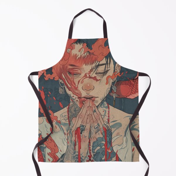 Item preview, Red Rebellion's Embrace: Anime-Inspired Illustration designed and sold by 33wolvesdesigns.