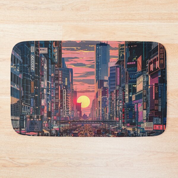 Item preview, Colorfull Cityscape Illustration designed and sold by nomiraclehere.