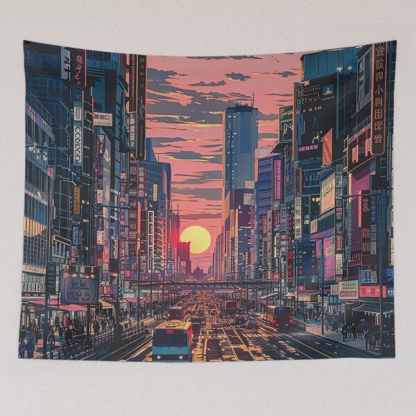 Item preview, Colorfull Cityscape Illustration designed and sold by nomiraclehere.