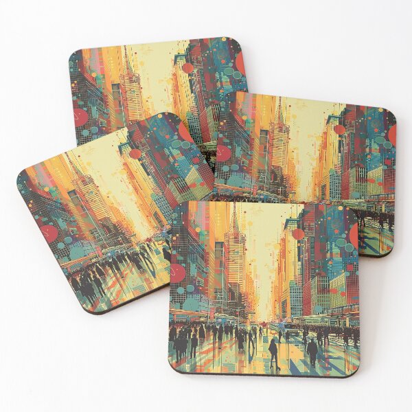 Item preview, Colorfull Cityscape Illustration designed and sold by nomiraclehere.
