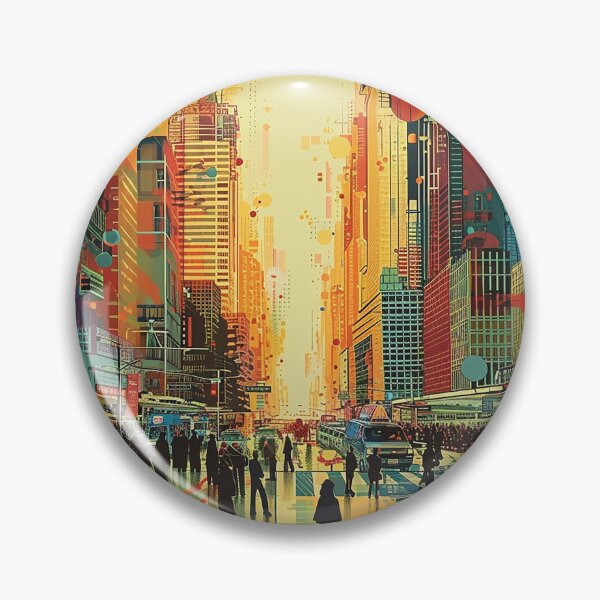 Item preview, Colorfull Cityscape Illustration designed and sold by nomiraclehere.