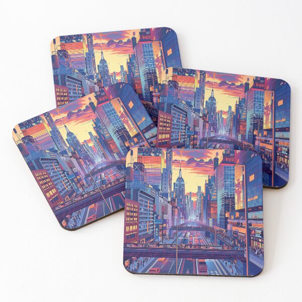 Item preview, Colorfull Cityscape Illustration designed and sold by nomiraclehere.