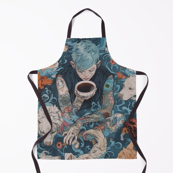 Item preview, Punk Rebellion: Pop Art Punk With dogs and Coffee designed and sold by 33wolvesdesigns.