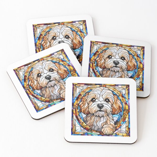 Item preview, Stained Glass Maltipoo designed and sold by Fredster1966.