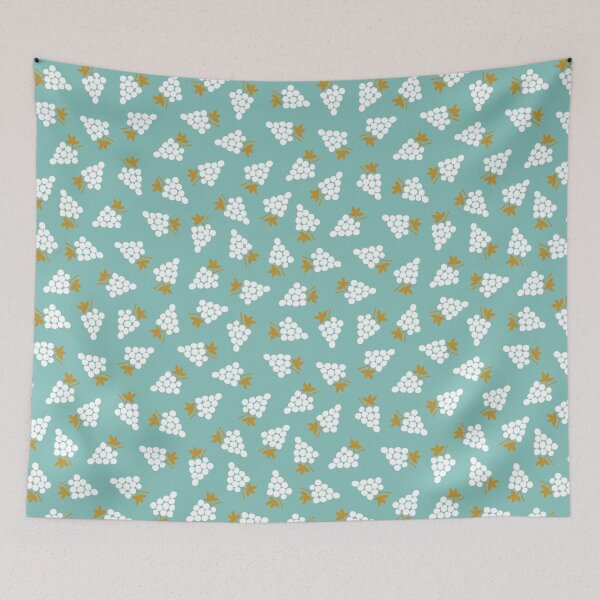 Item preview, Wine Grapes on Mint Background  designed and sold by anzelas.