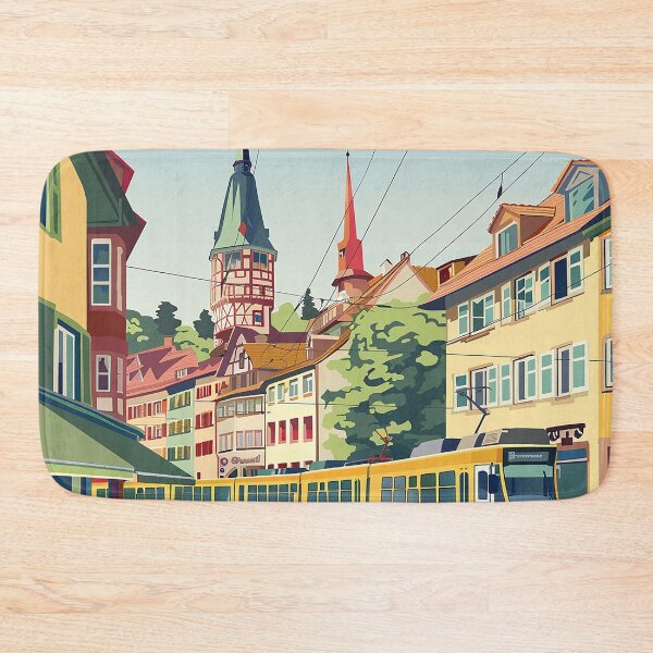 Item preview, Colorfull Cityscape Illustration designed and sold by nomiraclehere.