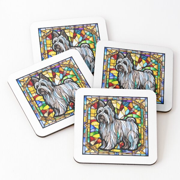 Item preview, Stained Glass Skye Terrier designed and sold by Fredster1966.