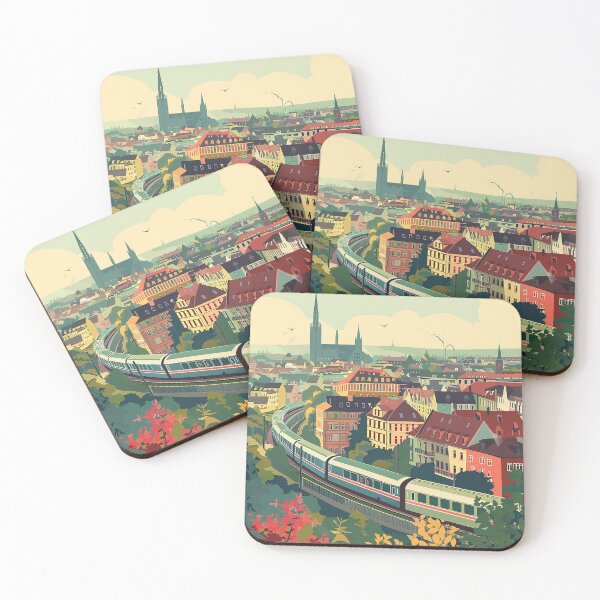 Item preview, Colorfull Cityscape Illustration designed and sold by nomiraclehere.