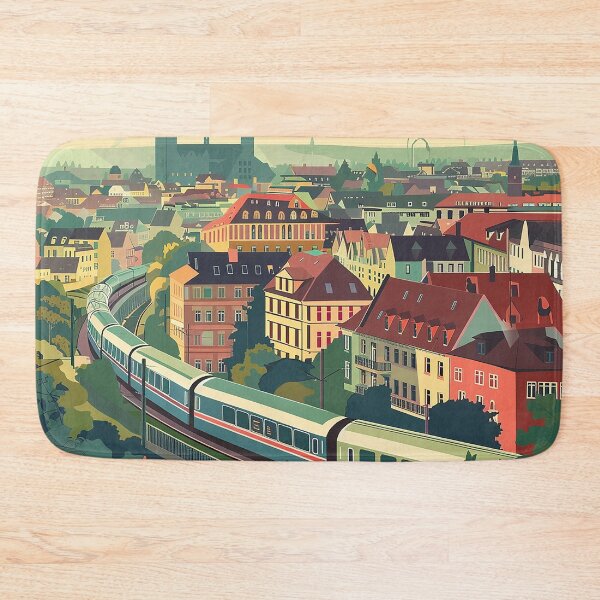 Item preview, Colorfull Cityscape Illustration designed and sold by nomiraclehere.