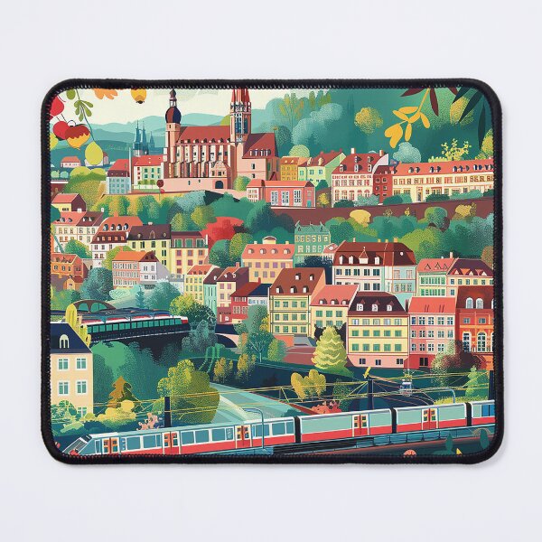 Item preview, Colorfull Cityscape Illustration designed and sold by nomiraclehere.
