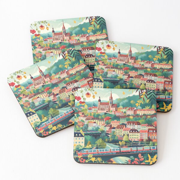 Item preview, Colorfull Cityscape Illustration designed and sold by nomiraclehere.