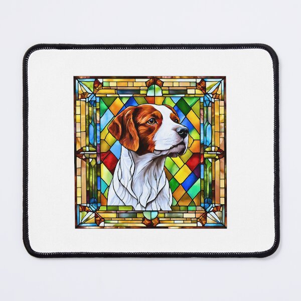 Item preview, Stained Glass Brittany Dog designed and sold by Fredster1966.