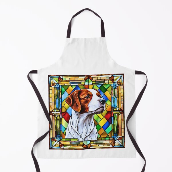 Item preview, Stained Glass Brittany Dog designed and sold by Fredster1966.