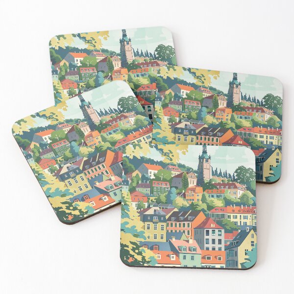 Item preview, Colorfull Cityscape Illustration designed and sold by nomiraclehere.
